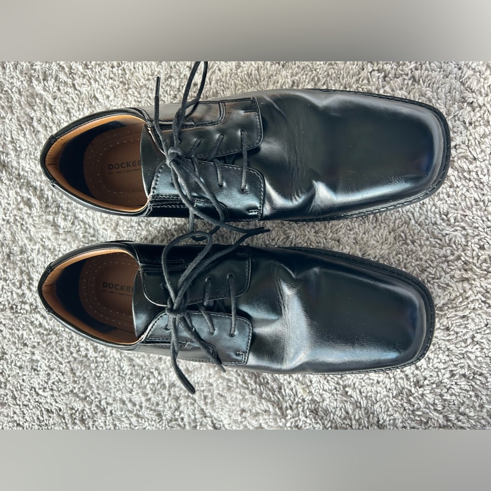 Dockers Stiles Oxford Black Shoes 11.5W - Picture 3 of 7